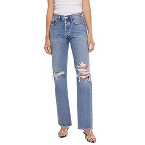 AGOLDE High-Rise Straight-Leg Jeans